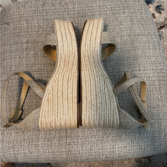 Michael Kors Serena Espadrilles Wedge Size 7.5M - Picture 5 of 9